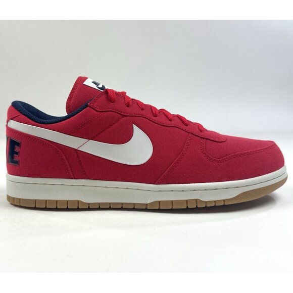 Nike Big Nike Low Lux Mens 12 University Red White Shoes Sneakers Low 854166-600 - Picture 1 of 8
